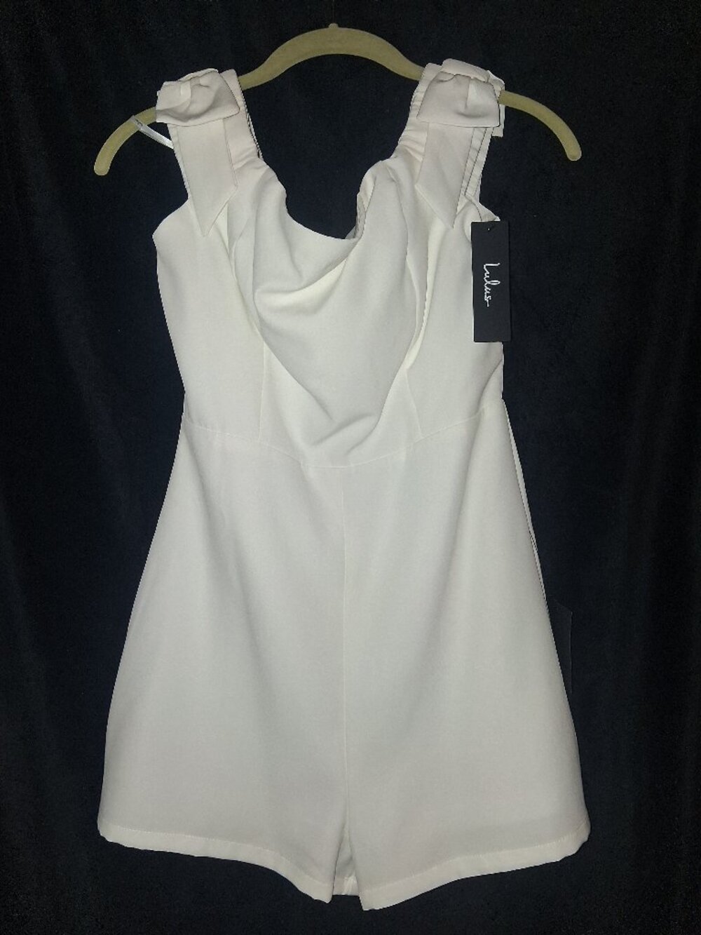 NWT! Lulus white romper with bow straps